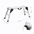 two side foldable step ladder aluminum household ladder window ladder car washing platform